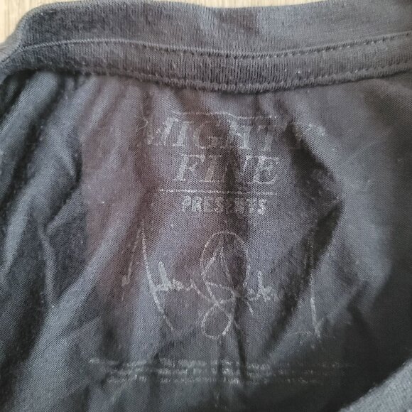 Michael Jackson Graphic T-Shirt Night Fame Presents Grey Crew Neck Cotton Size L - Picture 4 of 5